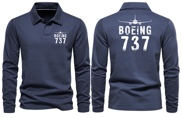 BOEING 737 LONG SLEEVE POLO